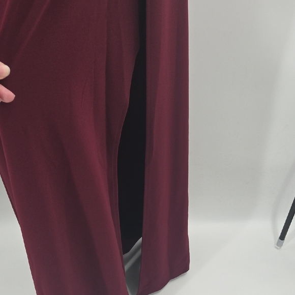 Chic Plum Maxi Dress With Dual Side Slits NWT - Picture 16 of 16